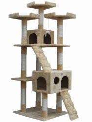 Go Pet Club Cat Tree, 72”, Beige