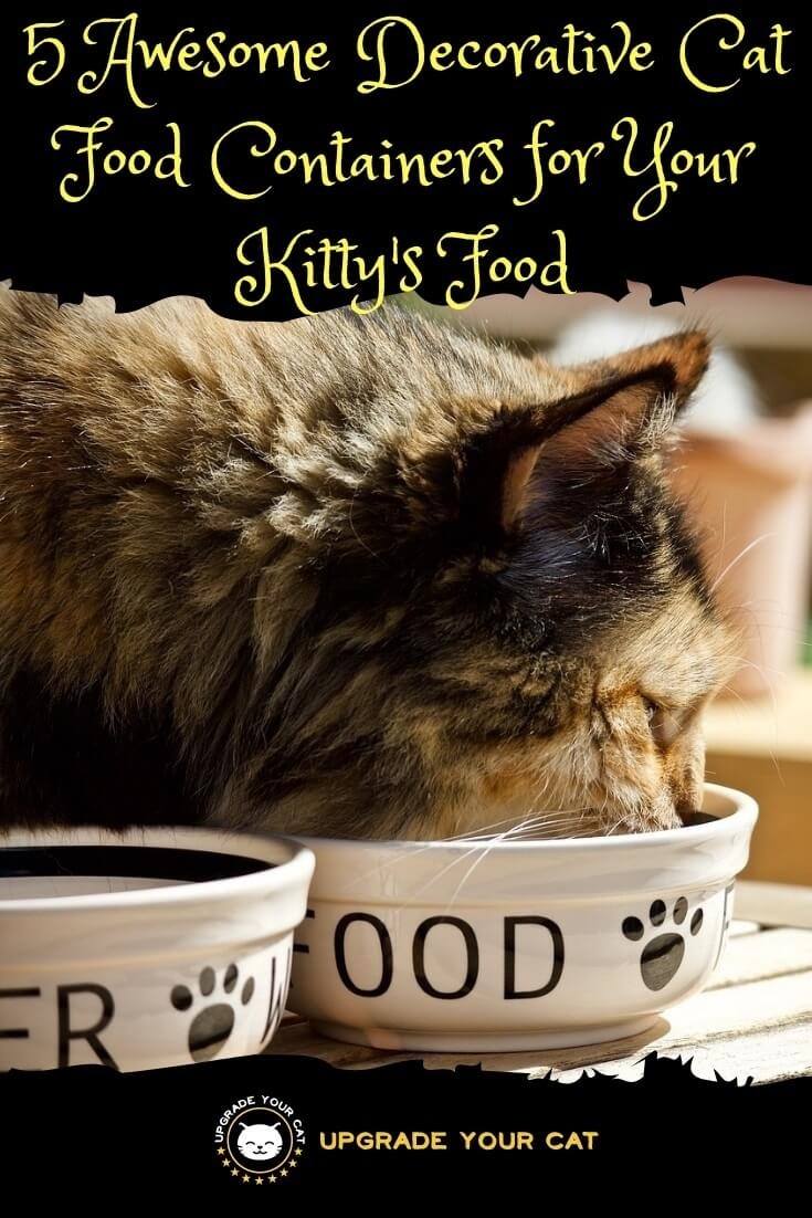 Decorative Cat Food Containers