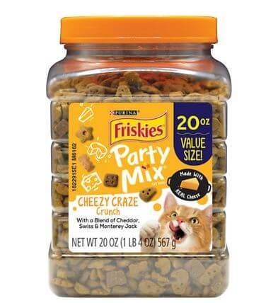 Friskies Party Mix Crunch Cheezy Craze Cat Treats