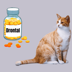 Drontal worm tablets for cats