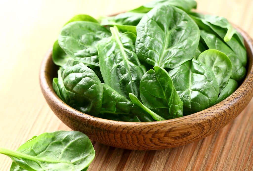 Bowl of spinach